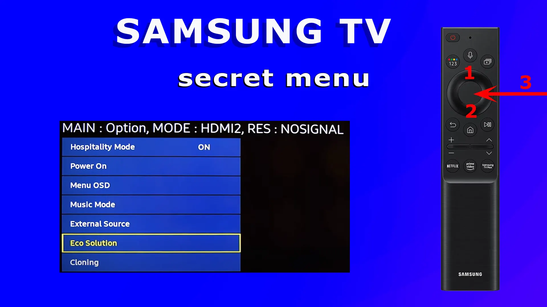 Dostęp do menu serwisowego za pomocą pilota Smart Remote