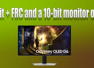 Różnica między monitorem lub telewizorem 8-bit + FRC a 10-bit